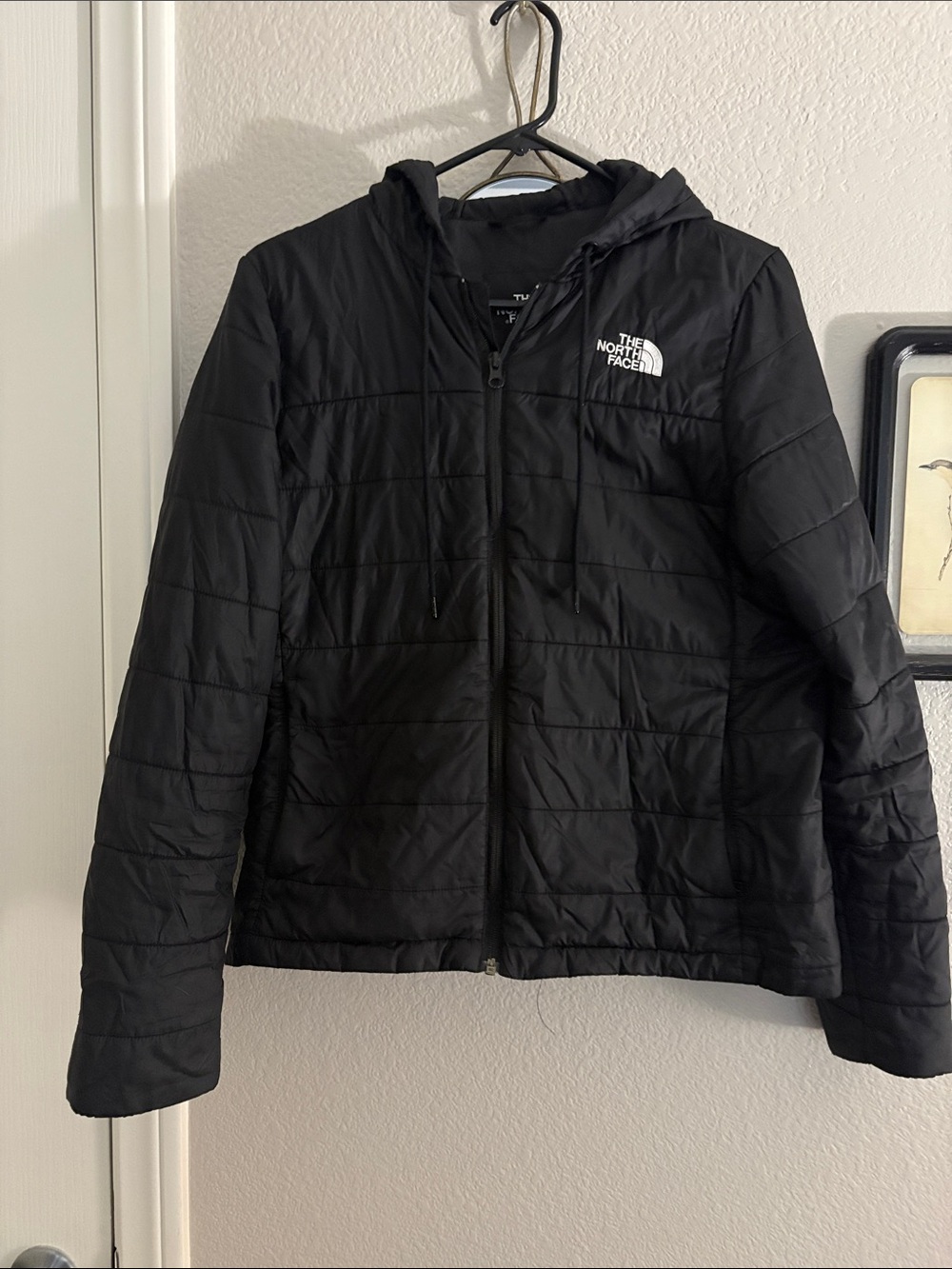 The North Face Black Quilted Hooded Puffer Jacket